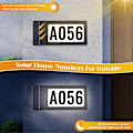 Miniatyrbild 4 av 5: Solardriven adresskylt, upplysta husnummer solcellsdriven