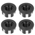 Miniatyrbilde 4 av 8: 4 stk M4 utskjæringssekskantmuttere aluminiumslegering Passer til HSP Sakura D3 D4 1/10 RC CarBlack