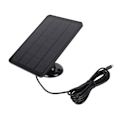 Miniatyrbillede 3 af 8: Kamera solpanel IP65 Vandtæt kameraoplader 5V 4W Høj effektivitet til Micro USB C Sort