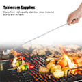 Miniatyrbillede 7 af 8: Rustfrit stål 62cm lang teleskopisk omrørningsske strækbar til grillbestik
