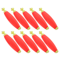 Miniatyrbillede 7 af 8: 10 stk EVA Fiskeskum Fjeder Float Bobber MultiPurpose Fiskefoder Agn Oval Type
