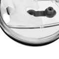 Miniatyrbillede 8 af 8: Krusforsegling Transparent Dæksel Sprøjtning Lækagesikker Sikker Praktisk Isolering Kop Låg til Kontor Rejse 30oz Indre 92mm/3.6in Ydre 100mm/3.9in