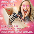 Miniatyrbild 2 av 5: Original Spider Scare Prank Box, Handgjord Rolig Skämt Scarebox Leksak, Hilarisk Trä Scare Box, Praktisk Leksaksskämt för Barn Vuxna