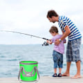 Miniatyrbillede 3 af 5: Sammenklappelig Spand, Spand Multifunktionel Bærbar Sammenklappelig Vaskeskål Foldbar Spand Vandbeholder Fiskespand Til Rejser Camping Vandreture