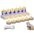 Miniatyrbilde 1 av 5: Oppladbare flammeløse telys 12 stk Batteri Telys Lys Hvite