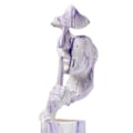 Miniatyrbilde 2 av 8: Tenkerstatue Vivid Shape Kompakt Syntetisk Harpiks Attraktiv Dekorativ Stillhet Er Gylden Figur for Hjem Hvit Lilla