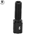 Miniatyrbillede 1 af 8: 10 stk. RC122 Sorte racercykel bagskifter bremsekabel linje tommelfinger shifter justeringsskrue M6