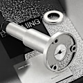 Miniatyrbilde 4 av 5: Justerbar Solid 304 Rustfritt Stål Ekstra-tykk Støpt Gummi Kraftig Dørstopper Veggmontert Innebygd Dørstopper Dør (sølv) (1 stk)-AX