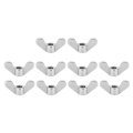 Miniatyrbilde 2 av 8: 10 stk vingemuttere 304 rustfritt stål M6 sommerfuglfestedeler Assorterte sett for maskiner