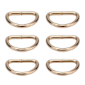 Miniatyrbillede 5 af 8: 100 stk. D-ringe i jernmateriale, udsøgt bred anvendelse, robuste og holdbare metal D-ringe til tøj, rygsæk, taske, guld