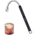 Miniatyrbild 2 av 5: Laddningsbar Bågljusare med LED-Batteriindikator Flexibel Hals USB för Ljus Gasspisar Camping Grillning