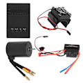 Miniatyrbild 5 av 8: 3650 3600KV Borstlös Motor 60A ESC Programmeringskort Värmeavledningskombination Set för 1/8 1/10 RC Bil