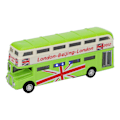 Miniatyrbillede 2 af 8: 1:90 Børns Dobbeltdækker Bus Legetøj Børn Lyd Lys Simulation Legering Træk Tilbage Bil Legetøj(Grøn )