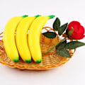 Miniatyrbild 7 av 8: Kläm banan frukt leksak stretchig banan leksak lindra stress dekompression vent leksak