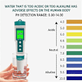 Pikkukuva 5 / 5: C-600 Vedenlaadun Testauslaite Juomavedelle - 7-in-1 pH/TDS/ORP/Suolapitoisuus/O.P./Lämpötilamittari