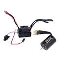 Miniatyrbild 3 av 8: Surpass Hobby 3650 Borstlös Motor 60A ESC Svart Vattentät Set Passar för 1/10 RC Bil(2300KV )
