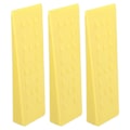 Pikkukuva 8 / 8: 3 kpl puunkaatokiiloja piikeillä 25x8cm keltainen turvallinen puiden kaato metsureille kaatajille