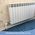 Miniatyrbillede 4 af 4: Radiator Rør Dæksel Klemmer 12 Pakning Opvarmningsrør Rosetter Type 12 Sort