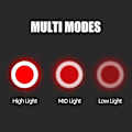 Miniatyrbillede 3 af 4: Multi-lys USB-genopladelig LED-cykellygtehjerte