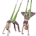 Pikkukuva 2 / 4: Anti-Gravity Aerial Yoga Swing -riippumatto venytysnauhalla inversioharjoituksiin ja joustavuuteen - vihreä