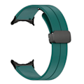 Miniatyrbillede 1 af 8: Elastisk silikoneurrem med magnetisk lukning og spænde i legering til Pixel Watch 2 - Army Green