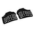 Miniatyrbillede 5 af 8: Dance Paws Pad Sort Komfortable Beskyttelse Tå Fod Remme til Ballet MavedansM (36 til 37 Størrelse)