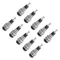 Miniatyrbillede 3 af 8: J.40006 10 stk/sæt 2 mm Forniklet Banana Hun Jack Socket Panel Mount Binding PostBlack