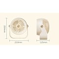 Miniatyrbillede 2 af 4: Sort luftcirkulator til små soveværelser, bærbar, energibesparende, kan monteres på væg