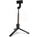 Miniatyrbillede 5 af 8: Foldbar Selfie Stick Tripod Bærbar Udtrækkelig Selfie Stick med Fjernbetjening (Sort)