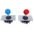 Miniatyrbild 4 av 8: DIY Arcade Joystick Kit USB Chip Controller 5V med upplysta tryckknappar utan fördröjning (röd blå)