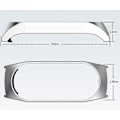 Miniatyrbillede 4 af 5: Pakke med 2 armbånd til Xiaomi Mi Band 7, Xiaomi erstatningsarmbånd 304 rustfrit stål urrem armbånd strækbart rustfrit stål til Xiaomi A