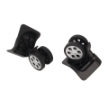 Miniatyrbild 2 av 8: 2st Bagagehjul Byte Låsning 360 graders rotation Tyst drift Flexibel Universal Bagagehjul Svart