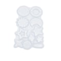 Miniatyrbilde 7 av 8: 2 stk. Resinformer Holdbare Gjenbrukbare Perforerte Design Silikonformer for Anheng med Fiske Line