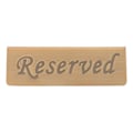 Miniatyrbillede 1 af 8: Reserveringsskilte Antik Bronze Rustfrit Stål Engelsk Reserveret Sæde Skilt Opslagstavle
