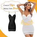 Miniatyrbilde 2 av 5: Hvit Mesh Control Slip Kjole - Dame Underwire Party Minikjole