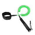 Miniatyrbillede 4 af 8: Surfboard Leash 10in Justerbar Ankelstrop Design Havvand TPU Rustfrit Stål Hardware Paddle Board LeashGrøn