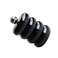 Miniatyrbillede 4 af 8: Nordisk stil Qtip-holder Dispenser Desktop Støvsikker Bomuldspind Opbevaringsbeholder Donut Form Makeup Opbevaringsboks med låg Sort 4 lag