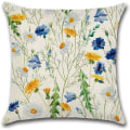 Pikkukuva 5 / 5: Kukkapioni- ja print set pellava cover , 4 - 45 x 45 cm - Ihanteellinen sänkyyn, autoon ja kotisohvaan