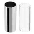 2 st Gitarr Slide 6 cm Rostfritt Stål och Glas Tone Bar Set Instrumenttillbehör