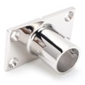 Miniatyrbillede 7 af 8: Stangbase rustfrit stål 90 grader rektangulært holdbart korrosionsbeskyttende polering Hnadrail fitting til bådyacht (25 mm)