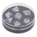 Miniatyrbillede 1 af 8: 7 stk. Polyhedral terningesæt i harpiks med skarpe kanter til rollespil