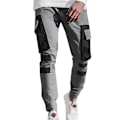 Pikkukuva 1 / 4: Miesten Slim Fit Harmaat Cargo-housut 2XL