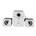Miniatyrbild 3 av 8: D-221 Bluetooth-högtalare för datorer med djup bas, 2.1-kanals minihögtalare för stationära datorer, bröllopsfest, vit