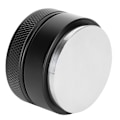 Miniatyrbillede 7 af 8: Højdejusterbar kaffemaskine i rustfrit stål, tamper, fordeler, tamperværktøj til hjemmet, kontor, 51 mm, sort, flad bund