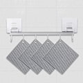 Pikkukuva 2 / 3: Silikoninen pannunalunen, 4 kpl liukumaton lämmönkestävä 250°C monitoiminen 18*18CM