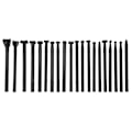 Miniatyrbillede 1 af 8: 20 stk. Stempling Punch Tool Sæt Læder Arbejds Sadel Making DIY Læder Craft Carving Stamper