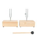 Miniatyrbillede 4 af 8: Stemmegaffel 440HZ rustfrit stål Resonant Stemmevirbrationsgaffel Eksperimentelt instrument med træresonatorboks