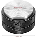 Miniatyrbilde 5 av 5: Espresso-tamper i rustfritt stål - 51 mm, kalibrert trykktamper, svart