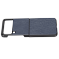 Miniatyrbillede 2 af 8: Læderetui til Samsung Galaxy Z Flip 3 Mobiltelefon Anti Scratch Stødsikkert CoverBlå