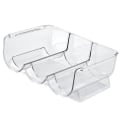 Miniatyrbild 1 av 8: Vinställ Stapelbar Plast Transparent Vattenbjörn Flaskhållare Rack för Hemdisplay 3 Flaskor Transparent